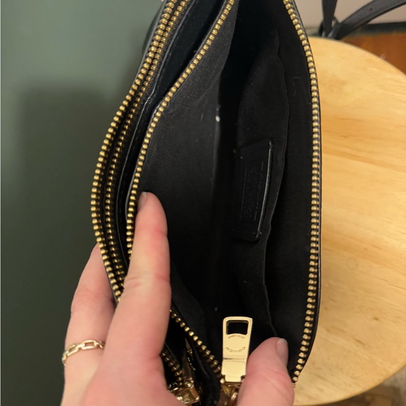 Black Leather Coach Crossbody - Picture 4 of 10